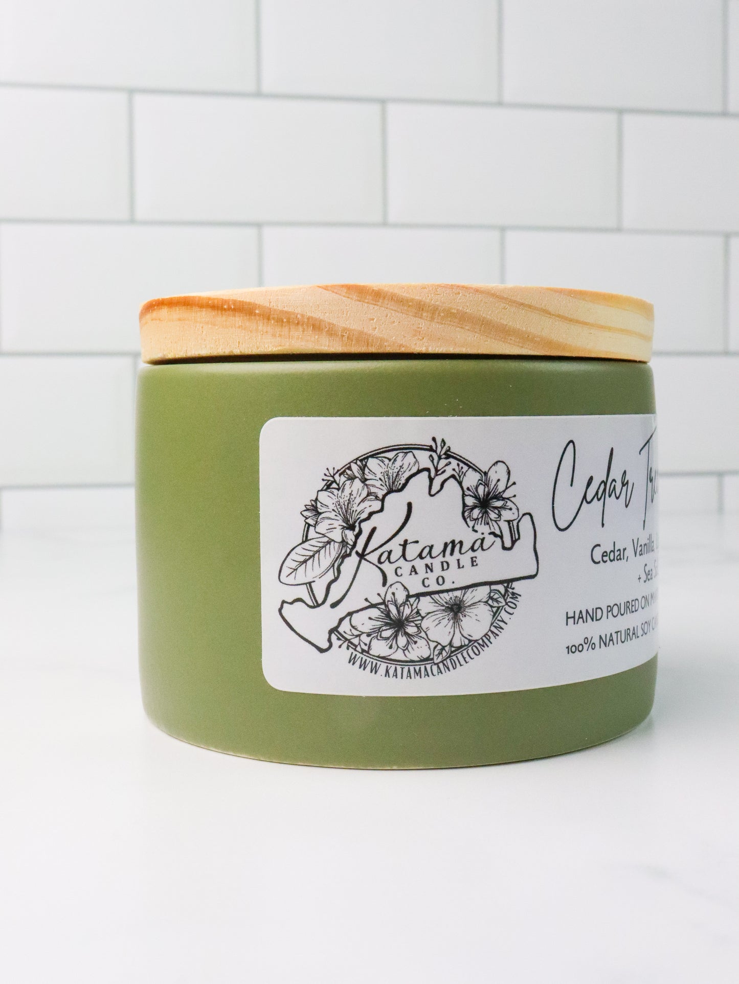 Cedar Tree Neck Soy Candle (4oz)