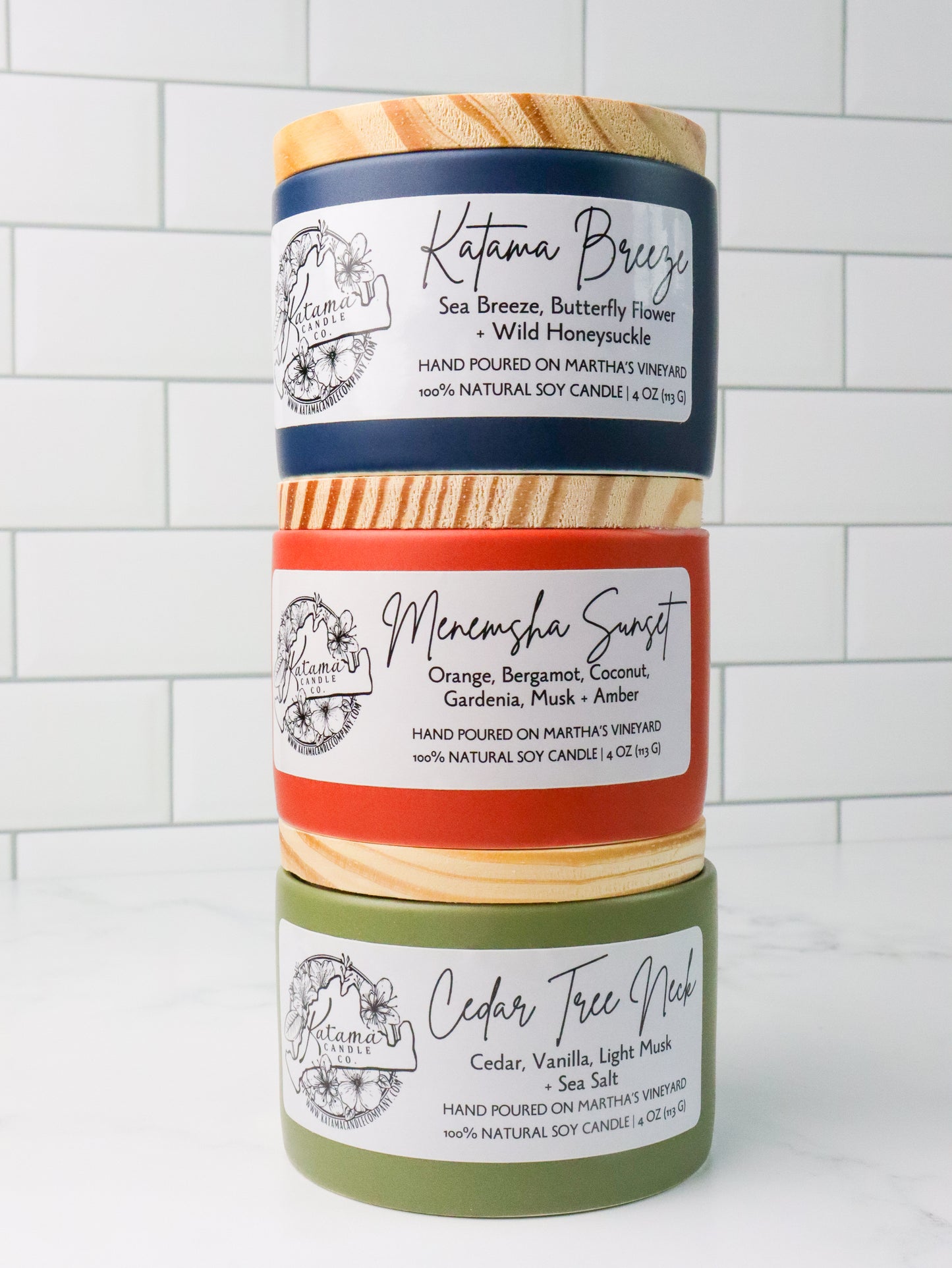 Cedar Tree Neck Soy Candle (4oz)
