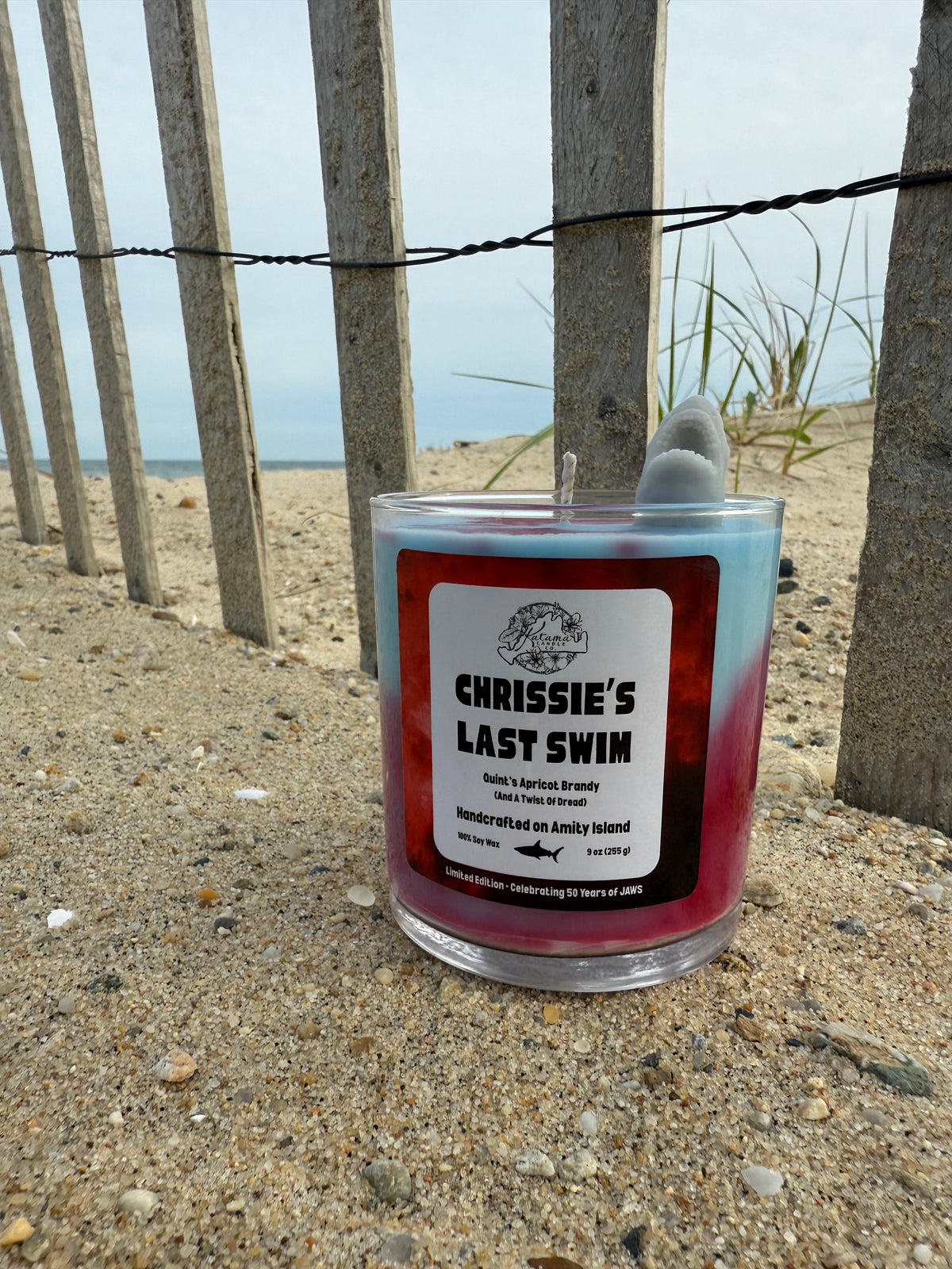 Chrissie's Last Swim - Jaws-inspired Candle
